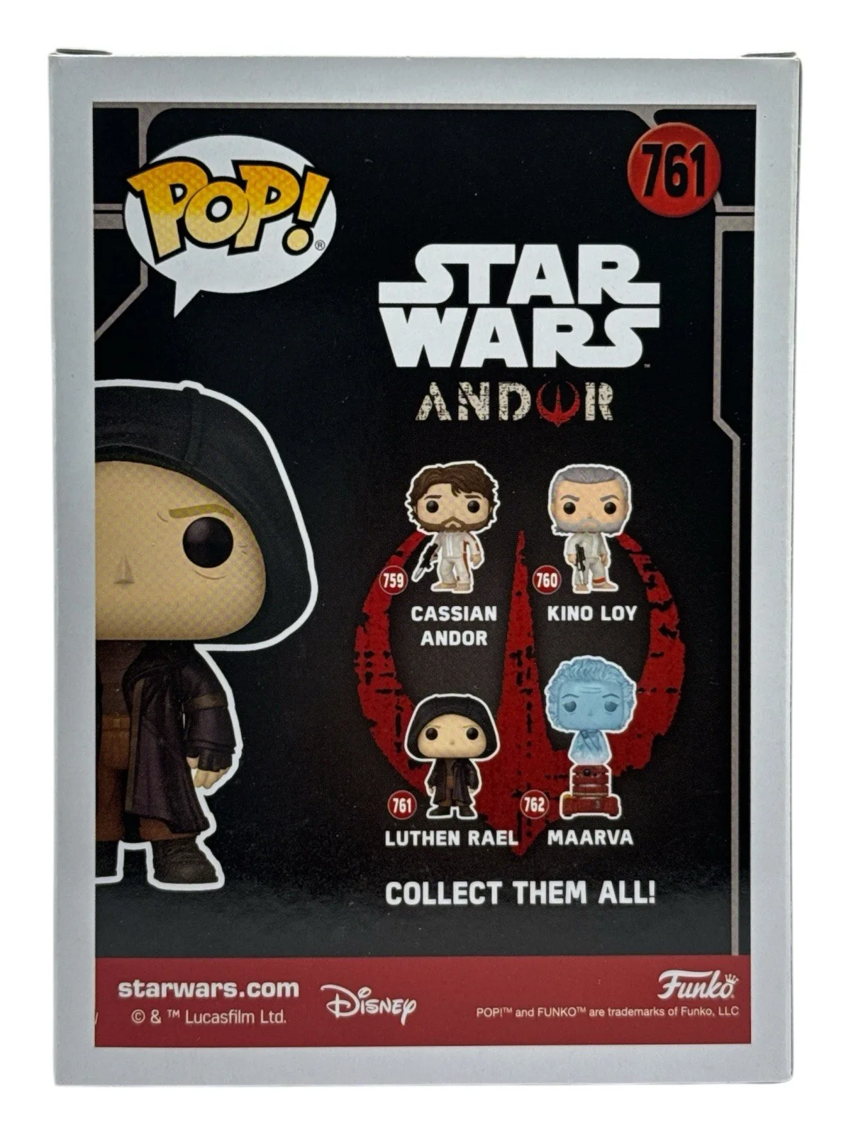 Stellan Skarsgard — Stellan Skarsgard Autograph Signed Star Wars Andor Luthen Rael Funko Pop PSA COA, изображение 2
