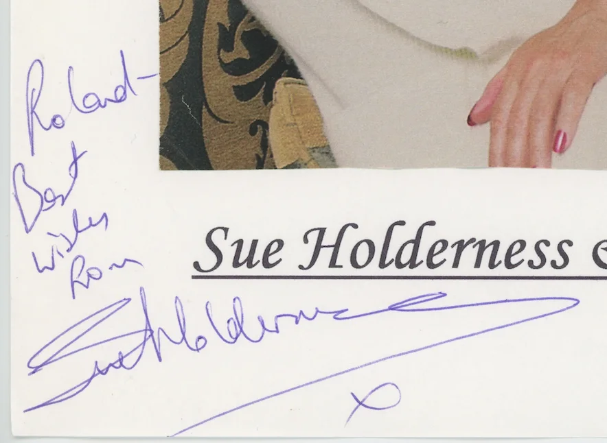 John Challis & Sue Holderness Autographed Signed Magazine Photo AMCo COA 28792, изображение 2