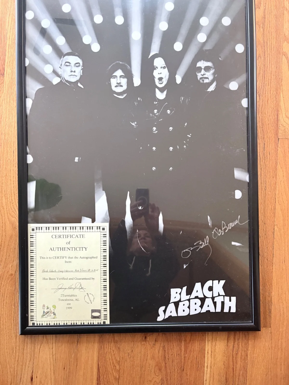 OZZY OSBOURNE SIGNED 12x18 POSTER BLACK SABBATH SINGER TOUR AUTOGRAPH 4, image 2
