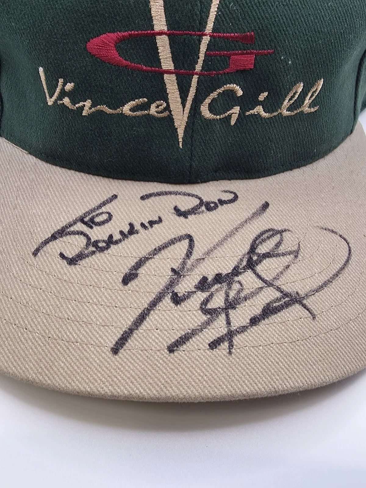 signed vince Gill hat, изображение 2