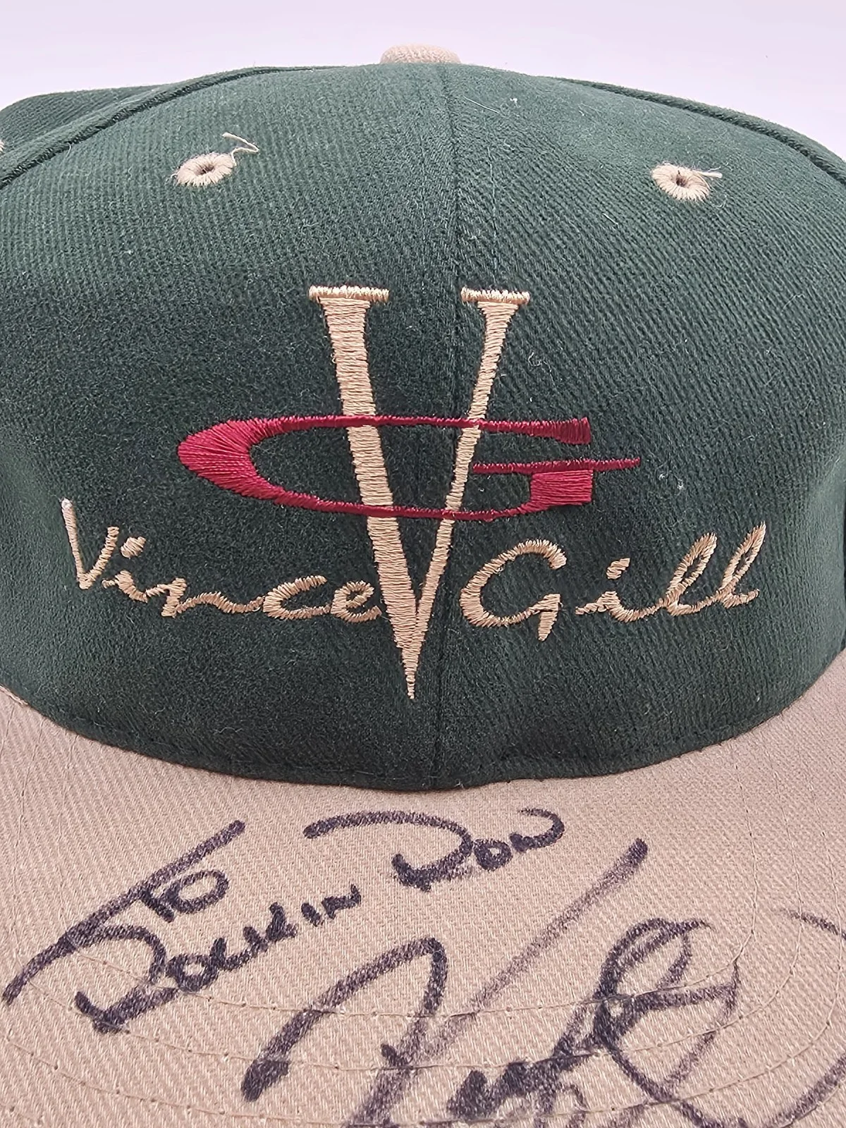 signed vince Gill hat, изображение 3