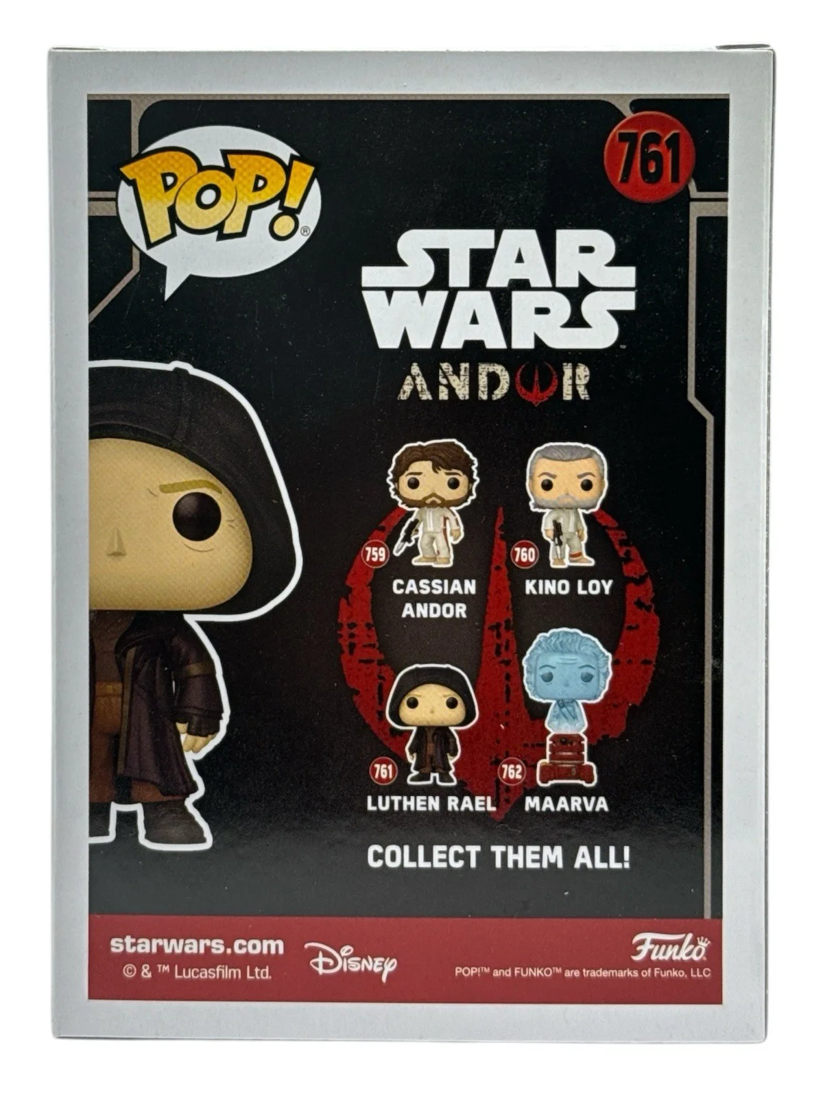 Stellan Skarsgard — Stellan Skarsgard Autograph Signed Star Wars Andor Luthen Rael Funko Pop PSA COA, изображение 2