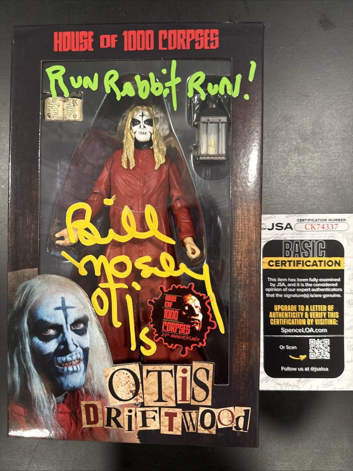 Bill Moseley — HOUSE OF 1000 CORPSES BILL MOSELEY- Otis Driftwood SIGNED AUTOGRAPH FIGURE JSA, изображение 4