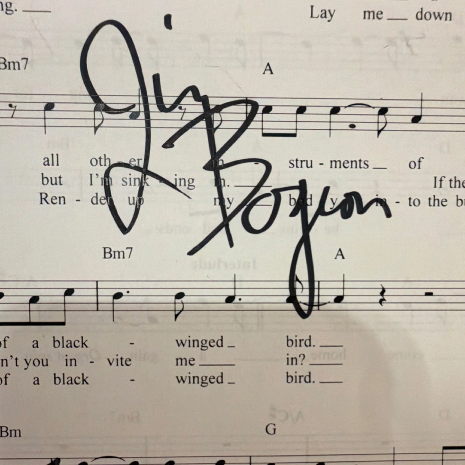 Rain King Original Signed Sheet Music, image 4