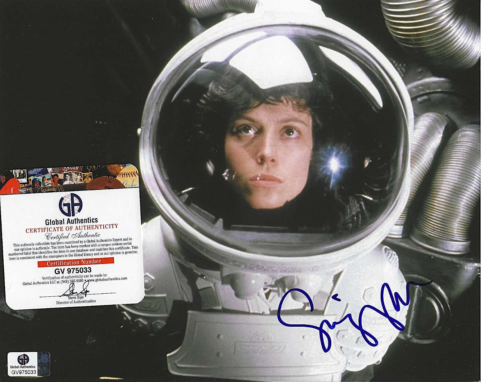 SIGOURNEY WEAVER — SIGOURNEY WEAVER HAND SIGNED PHOTO "ALIEN" ELLEN RIPLEY 10x8 COA - GA