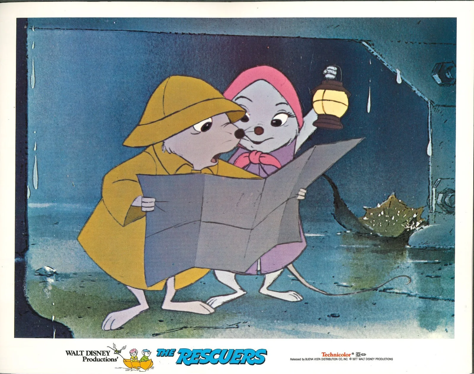 The Rescuers 5x ORIGINAL US Lobby Cards Disney 1977, image 3