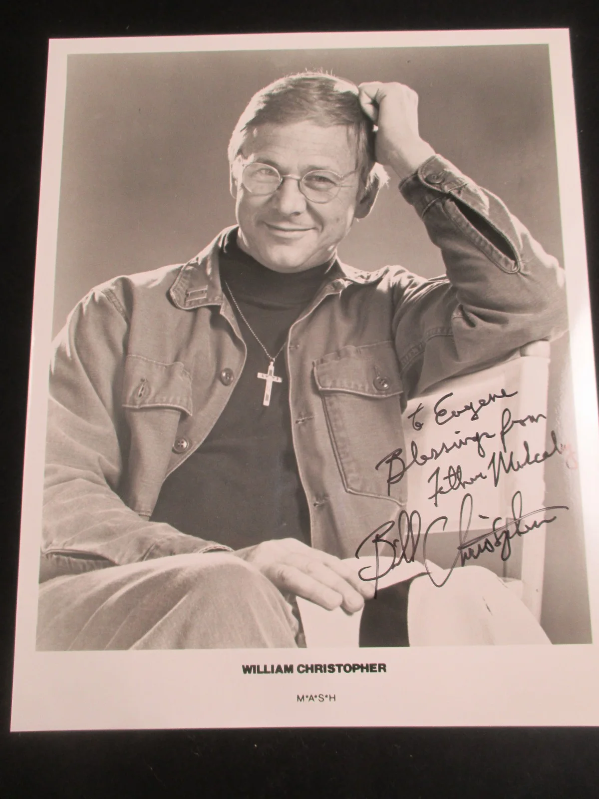 William Christopher — William Christopher Bill Autographed Photo 8x10 Actor TV MASH Gomer Pyle star, изображение 2