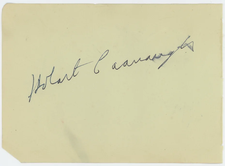 Joan Davis & Hobart Cavanaugh Autographed Signed Album Page AMCo COA 25041, image 2