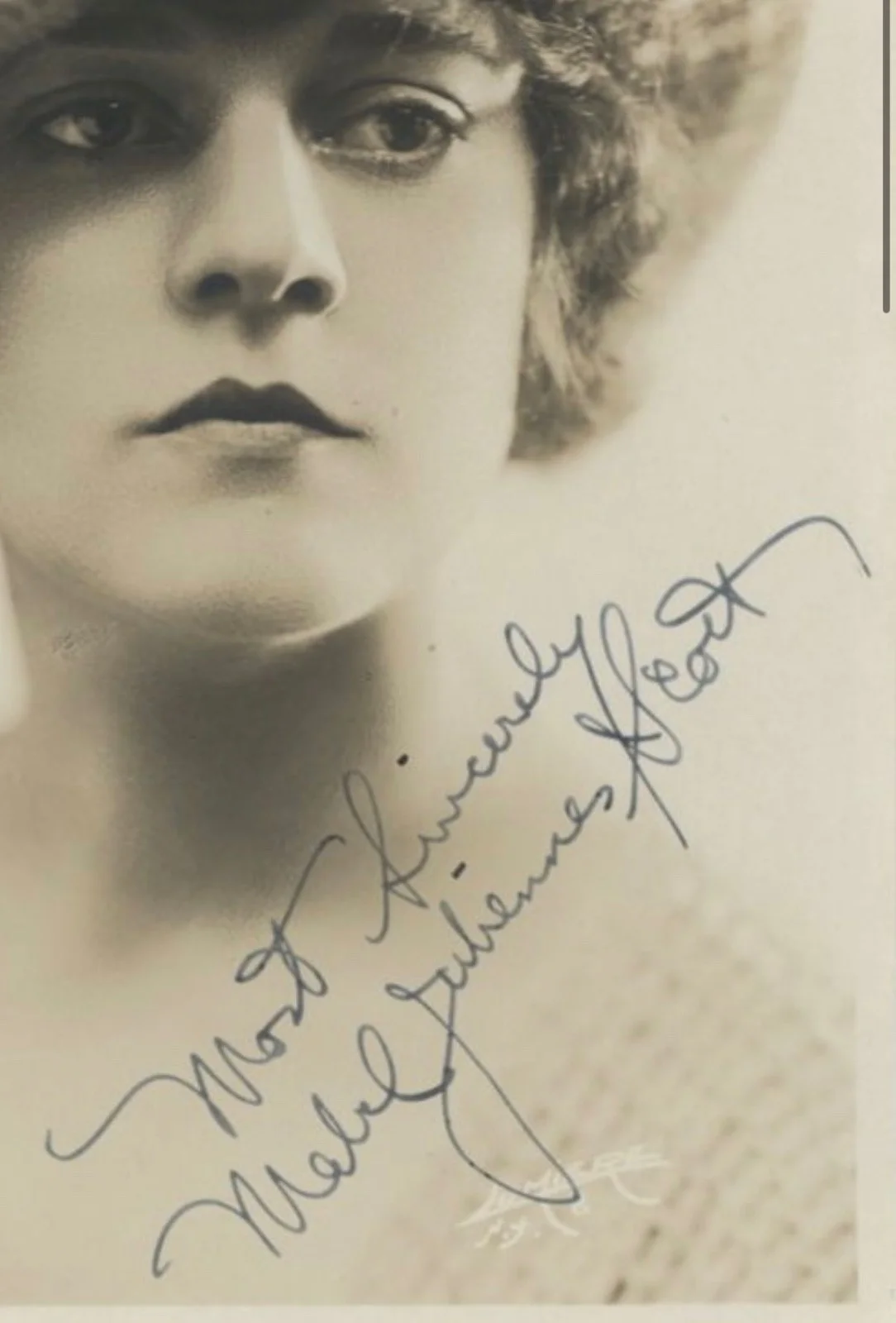 MABEL JULIENNE SCOTT—SIGNED PHOTO—Silent Star•Arbuckle•Bebe Daniels•Cantor•Carey, изображение 3