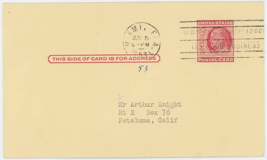 Leslie Charteris The Saint Autographed Signed Postcard Letter AMCo COA 24728, изображение 2