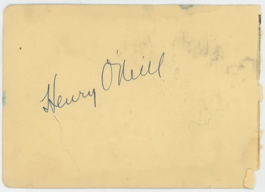 Ralph Morgan & Henry O'Neill Autographed Signed Album Page AMCo COA 25033, изображение 2