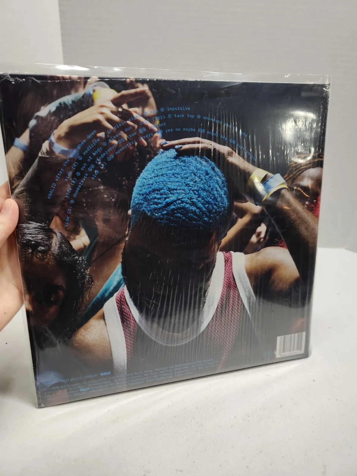 Khalid Hand Signed After The Sun Goes Down Blue Vinyl, image 2