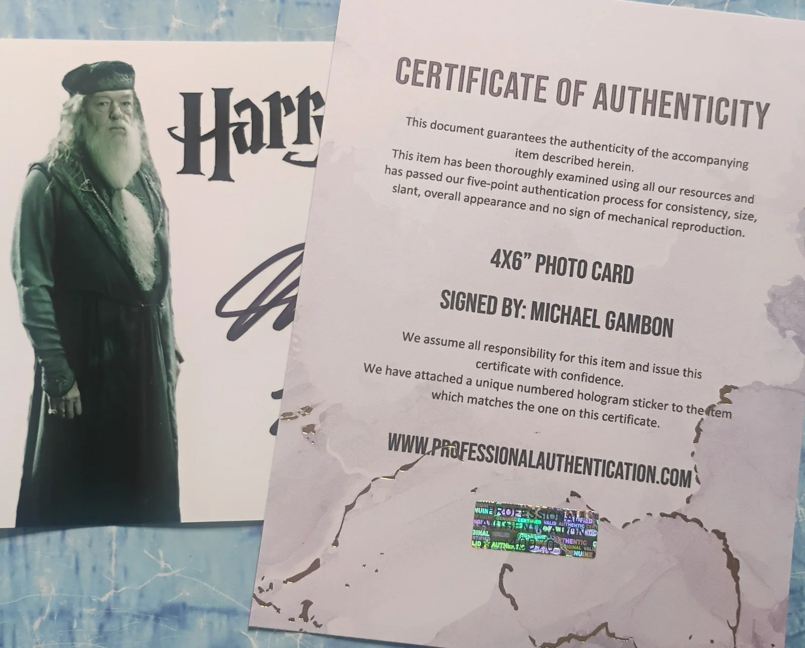 Michael Gambon Hand Signed Autograph Photo COA Harry Potter NO US TARIFFS, image 4