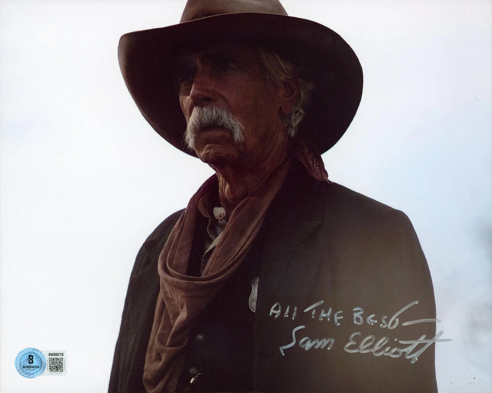 Sam Elliott — Sam Elliott 1883 "All The Best" Authentic Signed 8x10 Photo BAS #BW89270