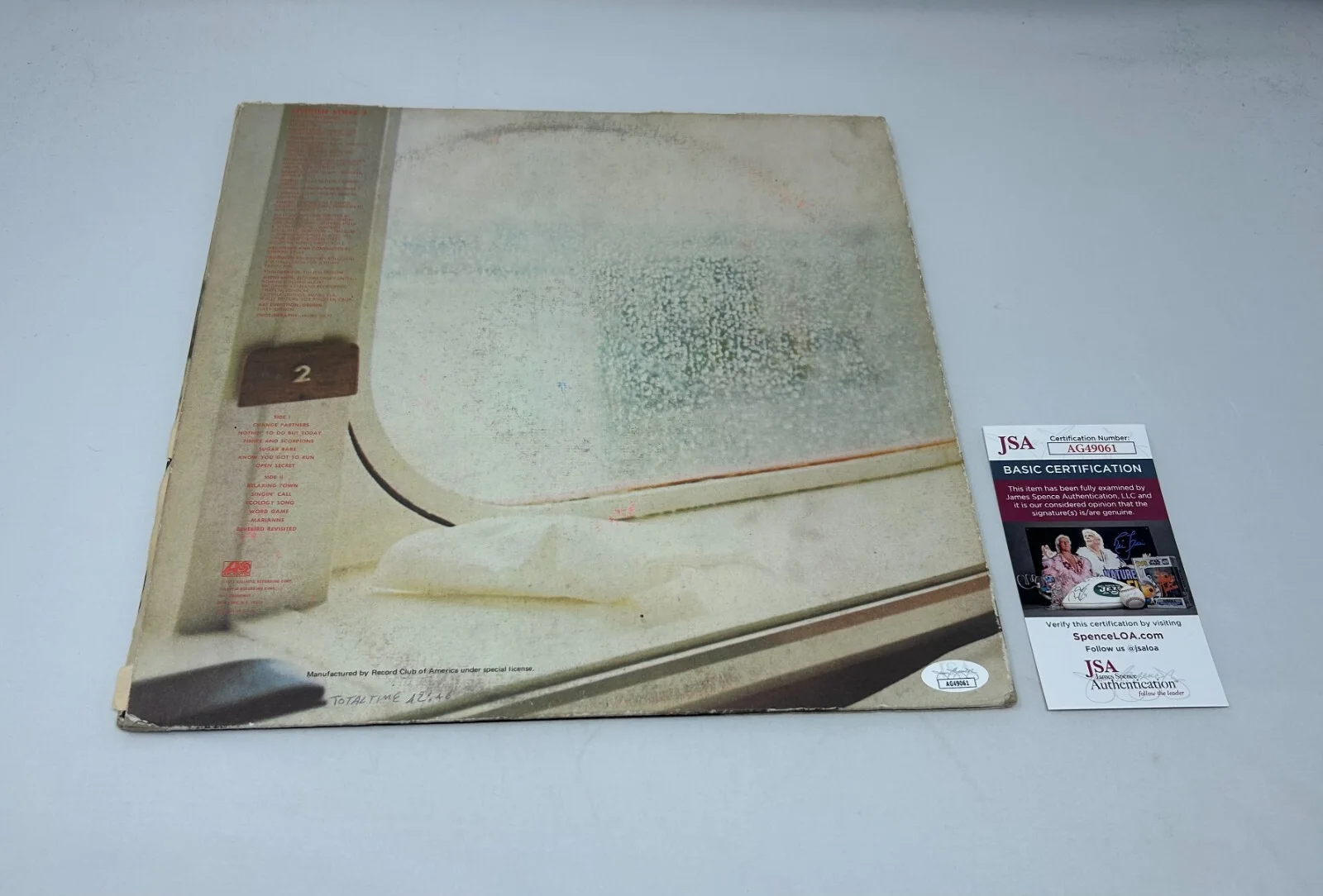 Henry Diltz signed Stephen Stills 2 Album JSA COA, image 2