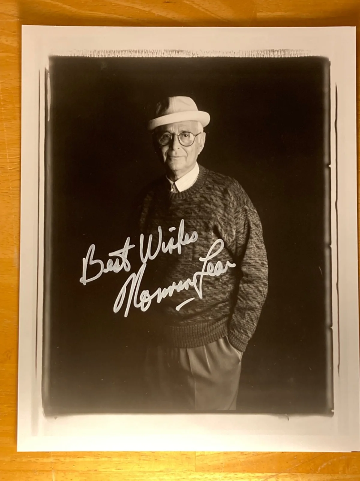 Hand SIGNED Norman Lear 8x10 Photo (Nice White Marker) All In The Family, image 2