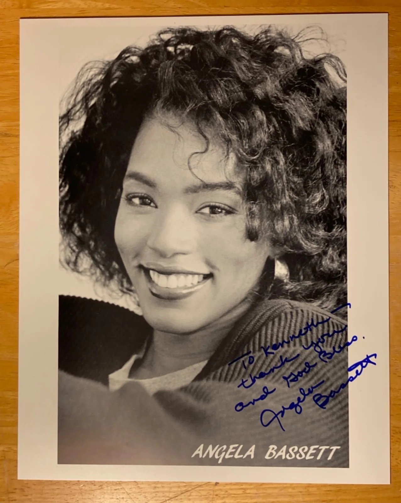 Hand SIGNED Angela Bassett 8x10 Vintage Photo - Award Winning Prolific Actress, изображение 2