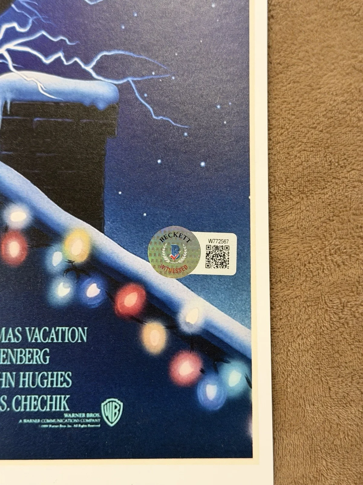 Chevy Chase Signed 11x17 Mini Poster Christmas Vacation BAS Autograph Authentic, image 3