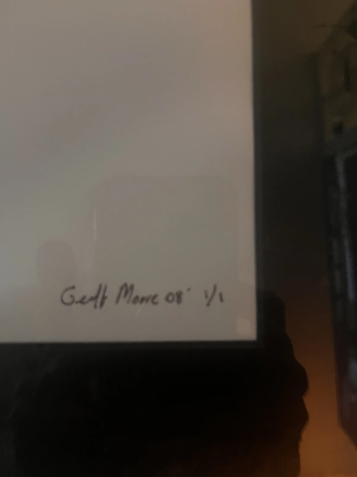 Signed By Geoff Moore 2008 Collectors Edition "Smash" Kurt Cobain Photo., изображение 2