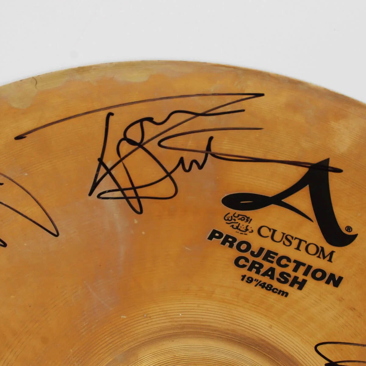 Aerosmith Signed Drum Symbol - COA JSA, image 4