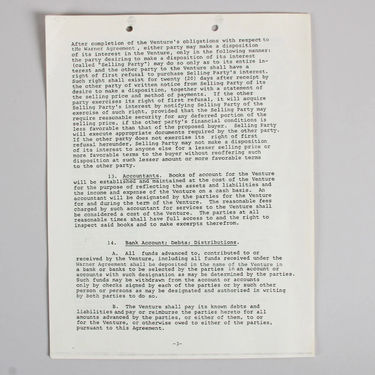 Gilda Radner Signed Contract w/ Lorne Michaels - COA JSA, image 5