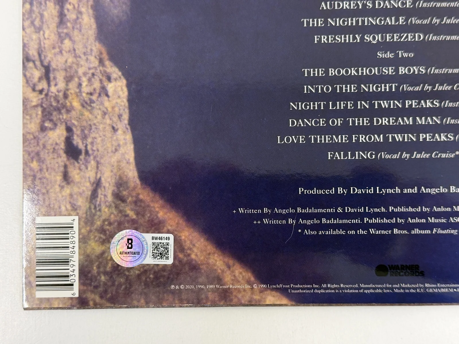 Kyle MacLachlan — Kyle MacLachlan Signed Twin Peaks Vinyl Soundtrack Authentic Autograph Beckett, изображение 3