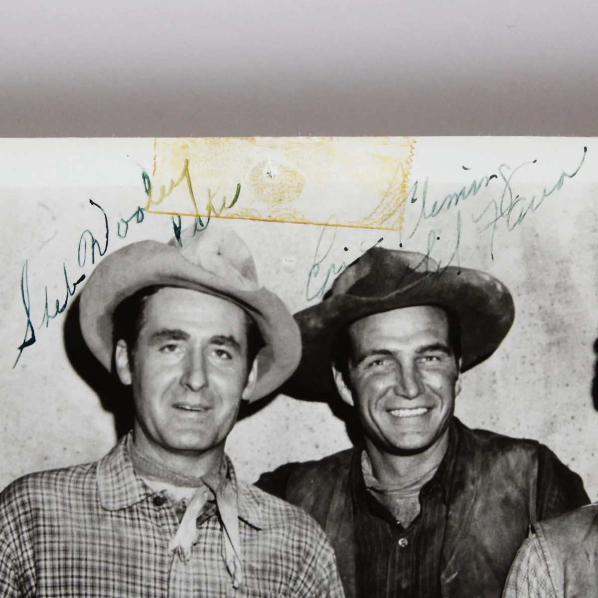 Rawhide Cast Signed Photo 8x10 (7 Sigs.) Incl. Clint Eastwood - COA JSA, image 3