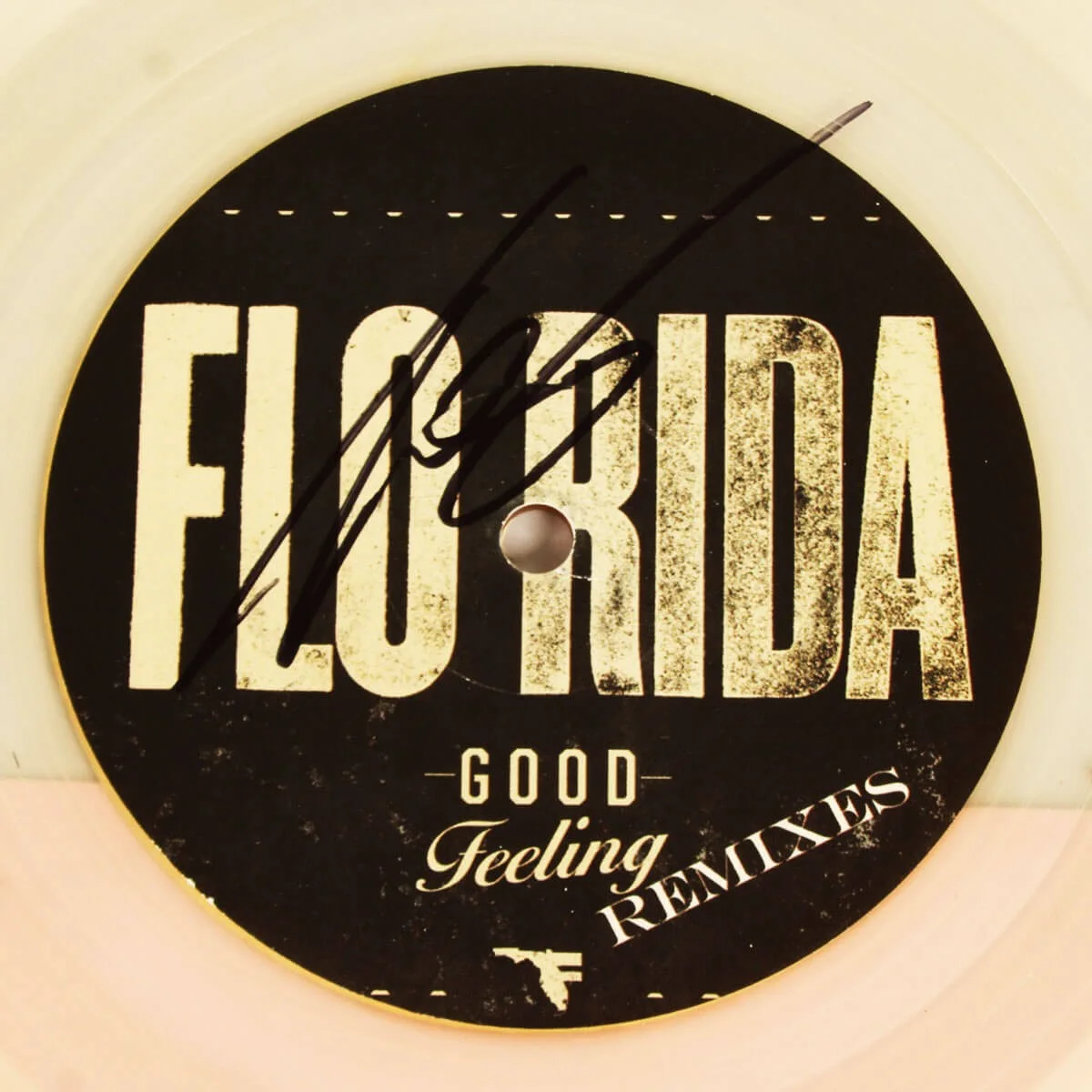 Flo Rida Signed Record Good Feeling Remixes - COA JSA, image 2