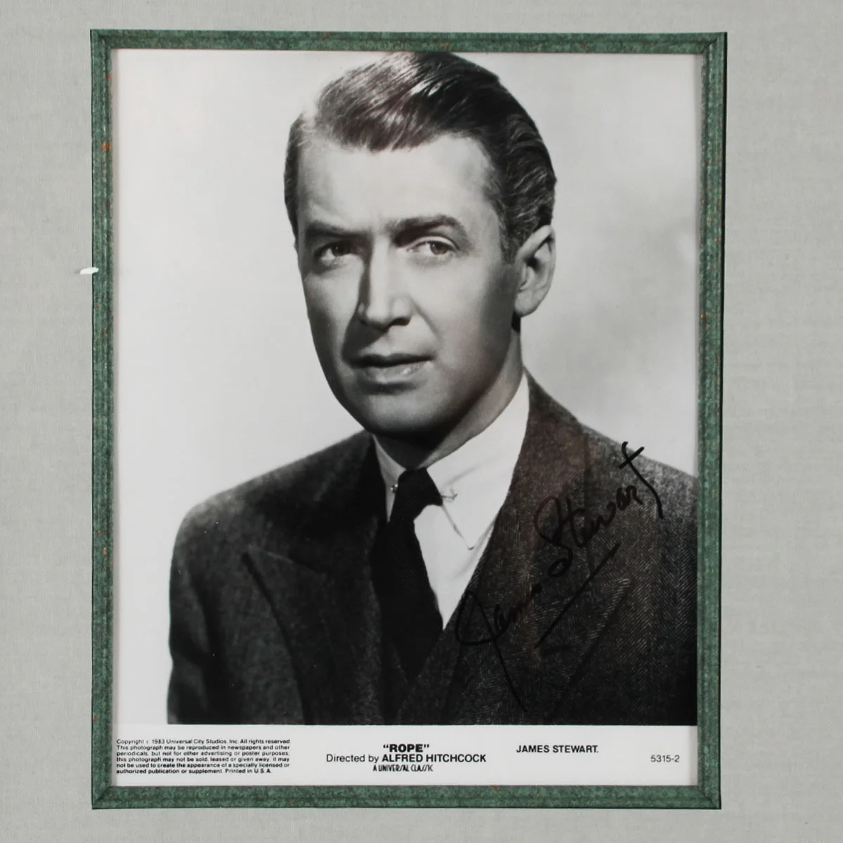 James Stewart Signed Contract & Photo Display Jack Benny Television Show- COA..., image 4
