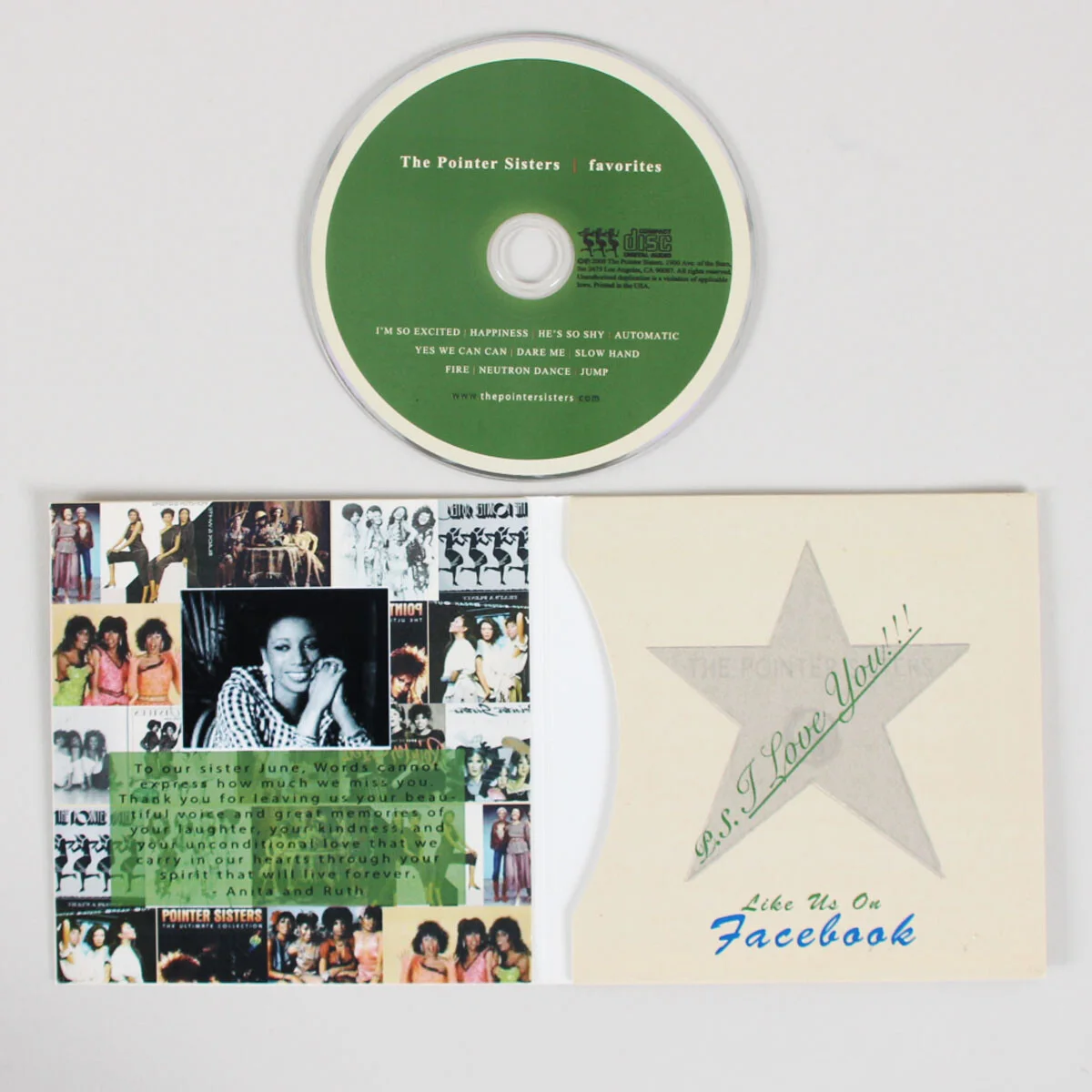 Pointer Sisters Signed CD Favorites Ruth Pointer, Sadako Pointer & Issa Point..., image 2