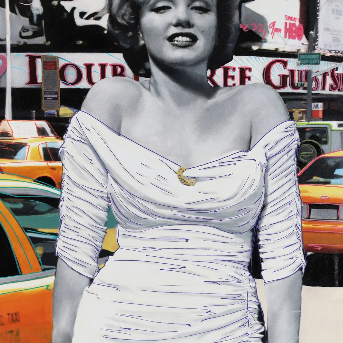 Marilyn Monroe 38x48.5 Giclee Artwork by Steve Kaufman Sex in the City, изображение 3