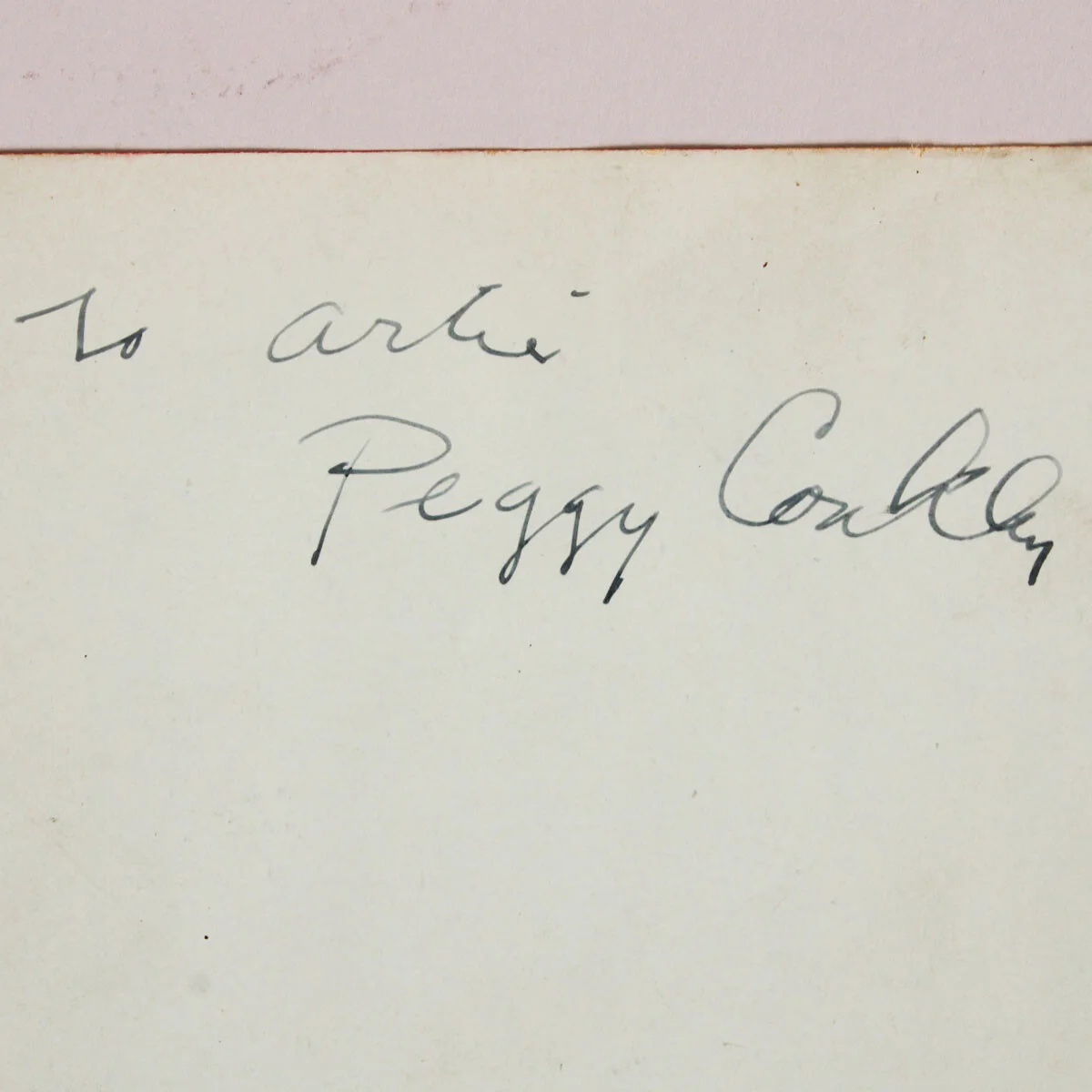 Peggy Conklin Signed Cut w/ Lucky Mindler - COA JSA, image 2