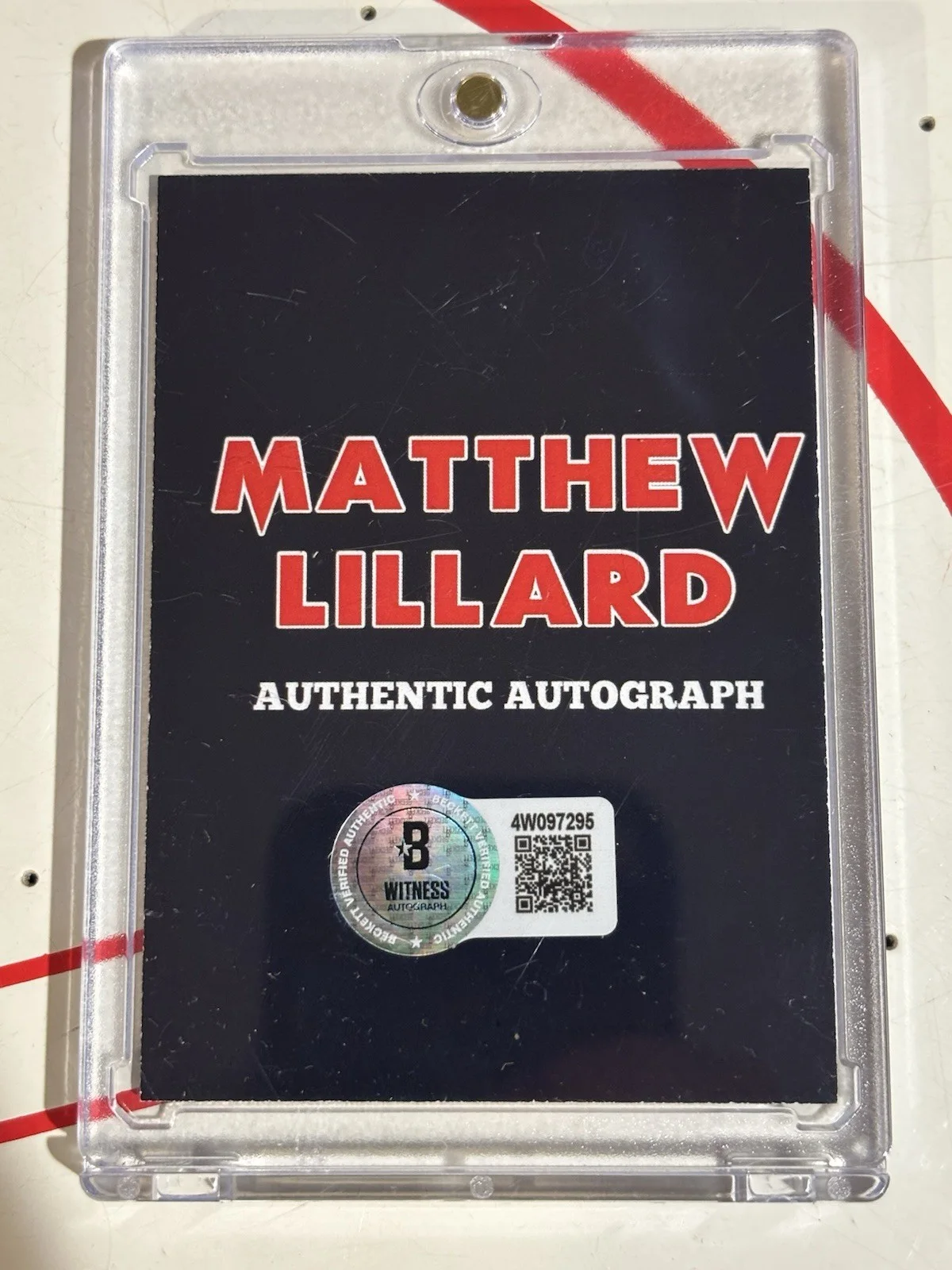 Matthew Lillard Signed Stu Macher Ghostface Trading Card Scream BAS Beckett Auto, изображение 2