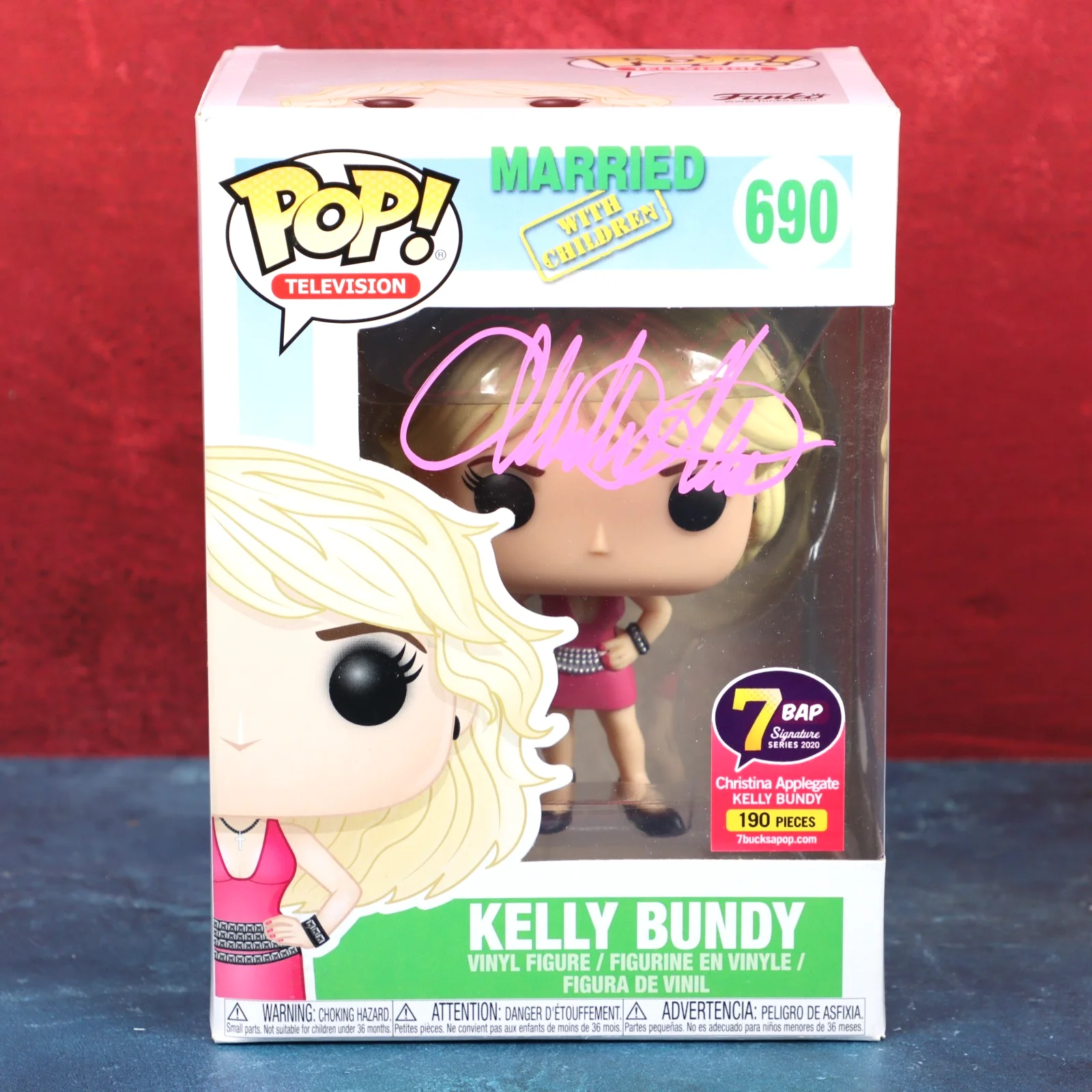 Christina Applegate — Funko Pop Christina Applegate Signed Married Children 690 Kelly 7BAP LE 190 COA, изображение 2