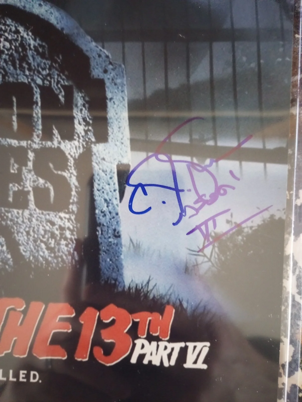 C.J. Graham — C.J. Graham Signed Friday The 13th 11x17 Poster Photo, изображение 2