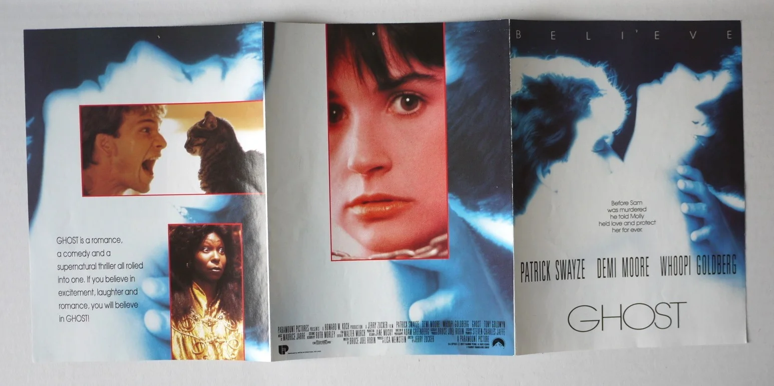 GHOST (1990) 6 Page Cinema Release Brochure, Demi Moore Patrick Swayze VERY RARE, изображение 5