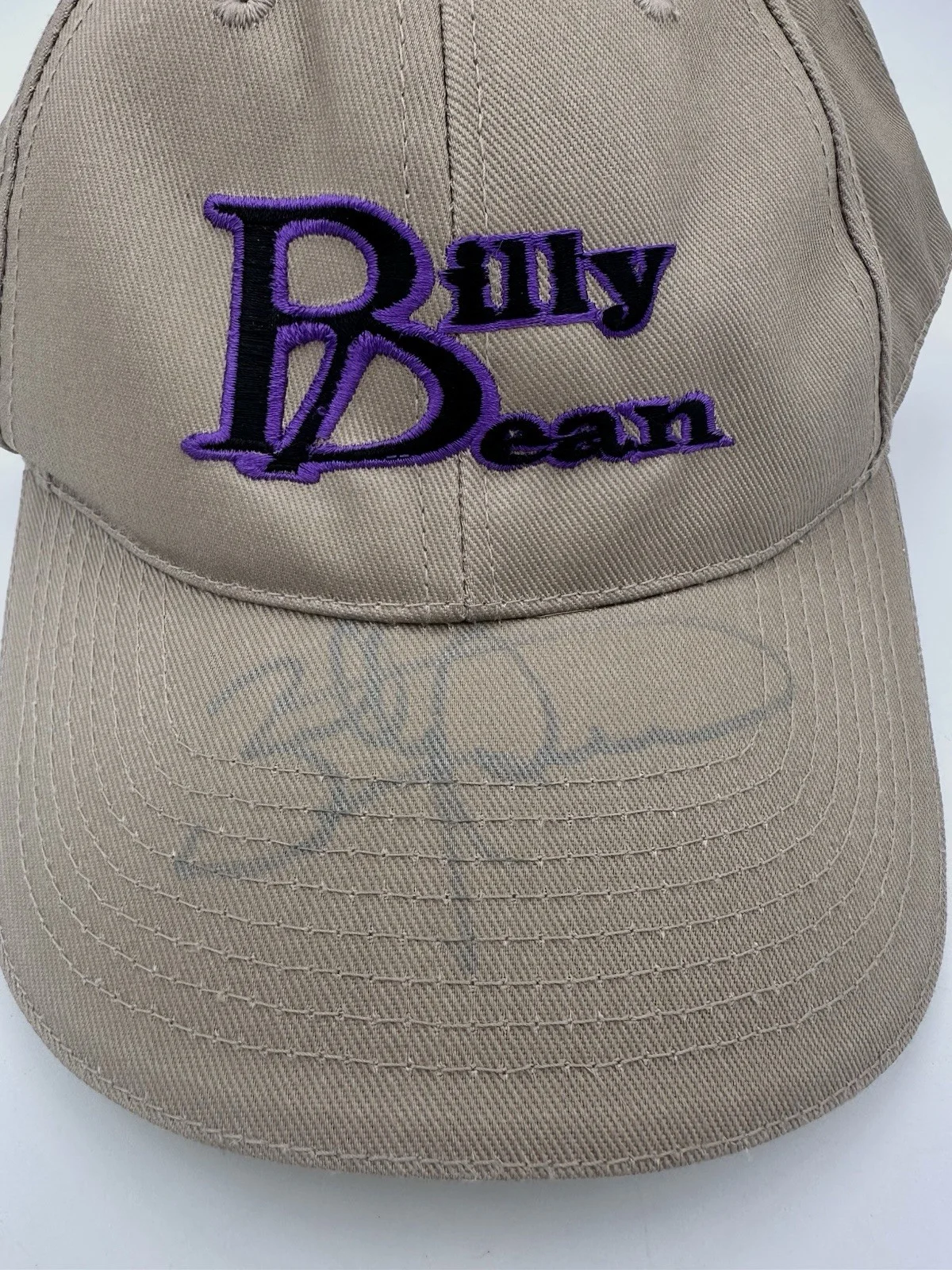 Billy Dean Autograph Hat Signed Vintage Autographed Apparel Country Music - Tan, изображение 2