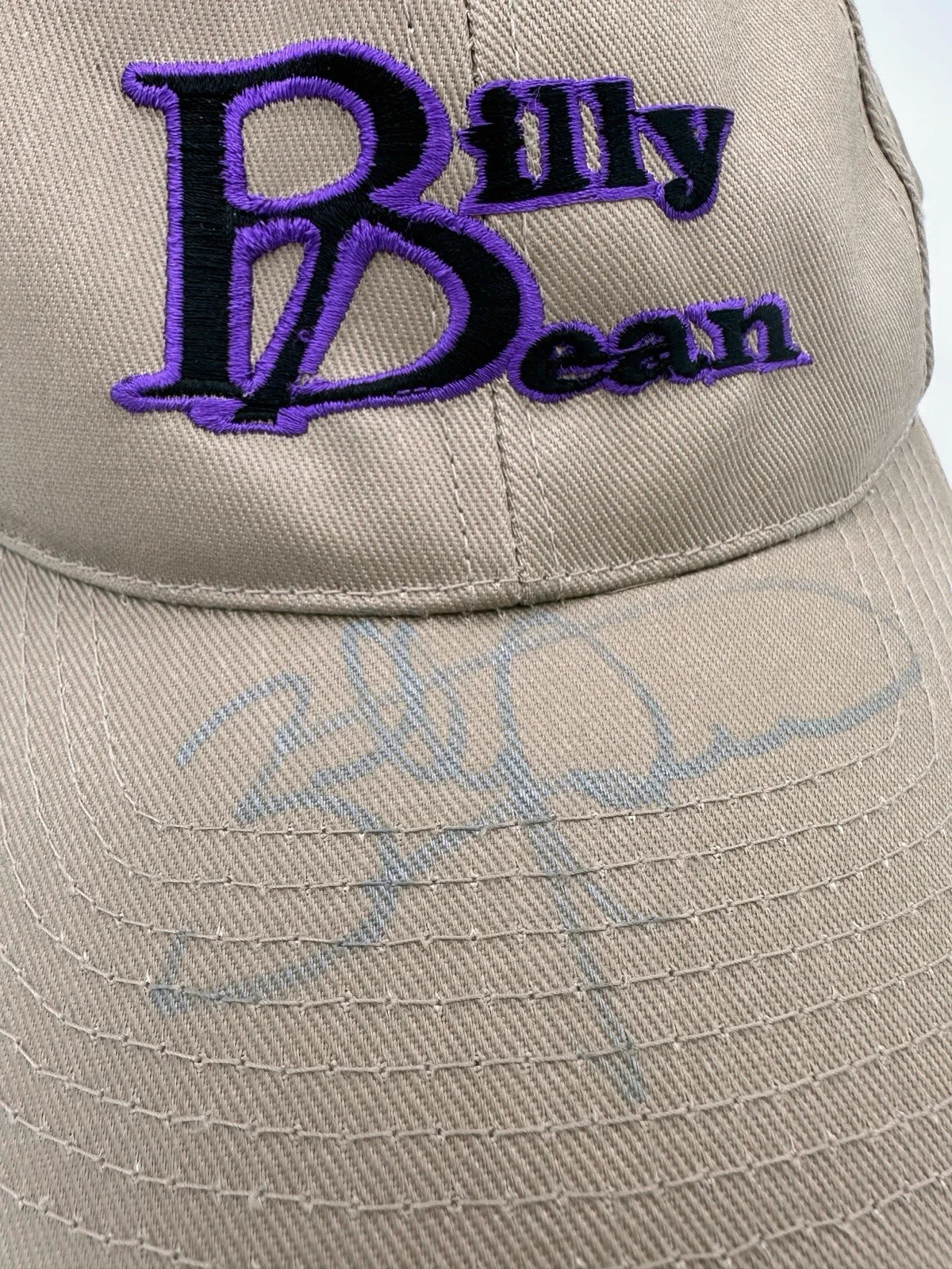 Billy Dean Autograph Hat Signed Vintage Autographed Apparel Country Music - Tan, изображение 3