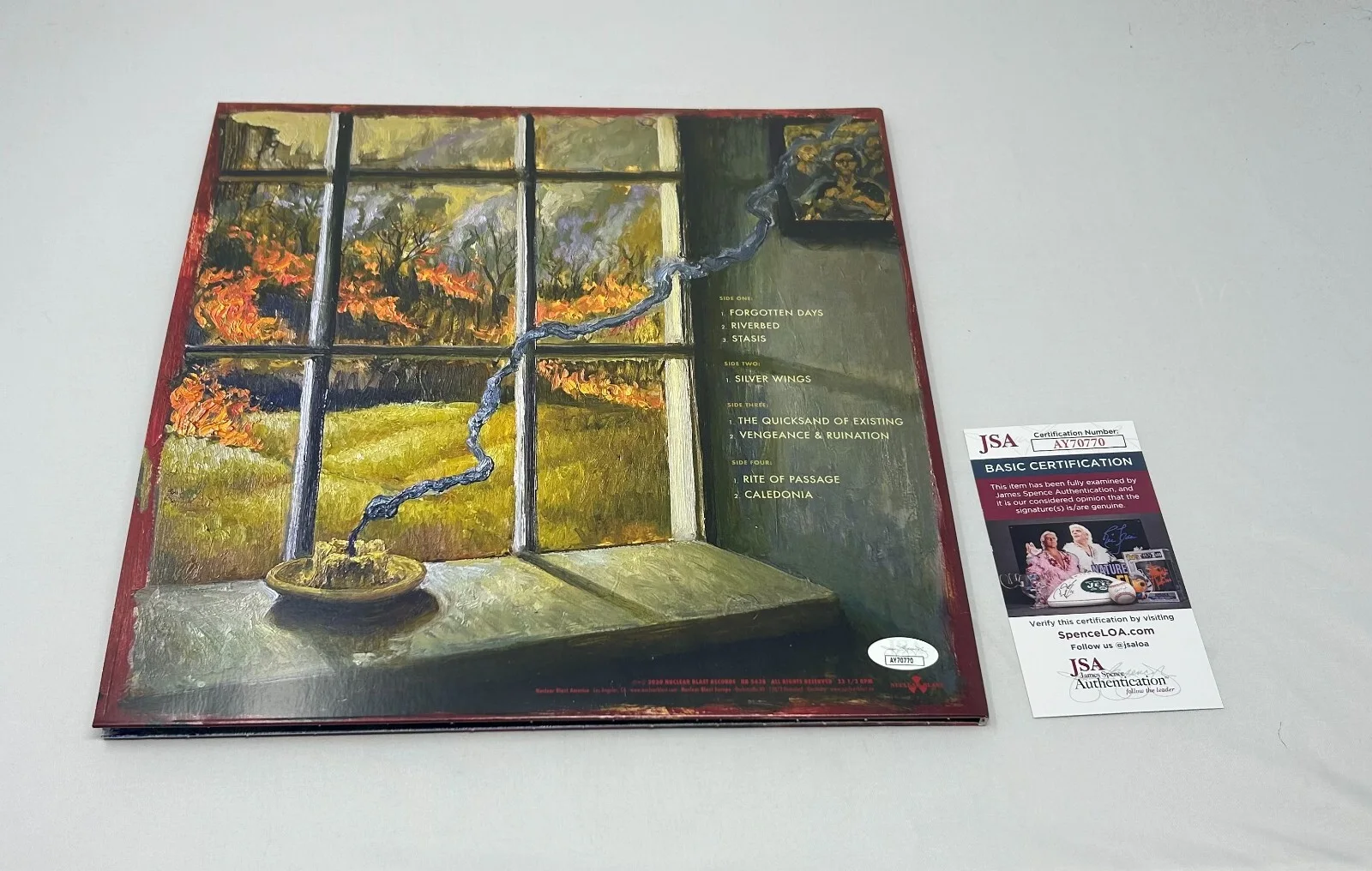 Pallbearer signed Forgotten Days Album JSA COA, image 2