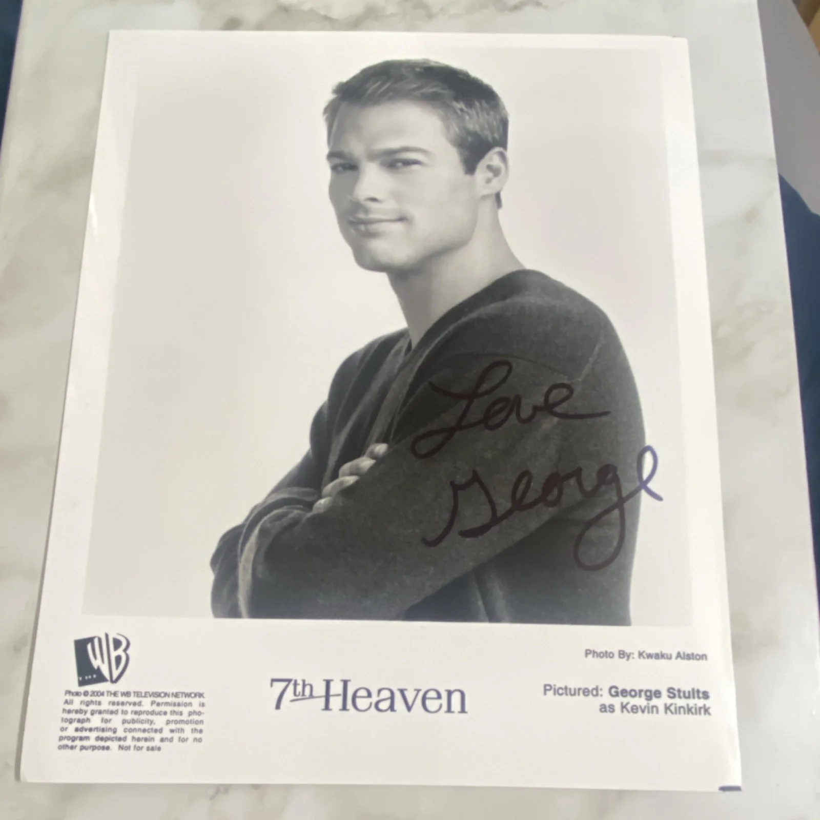 George Stults — George Stults Signed Original 7th Heaven Photo Autograph Television Memorabilia