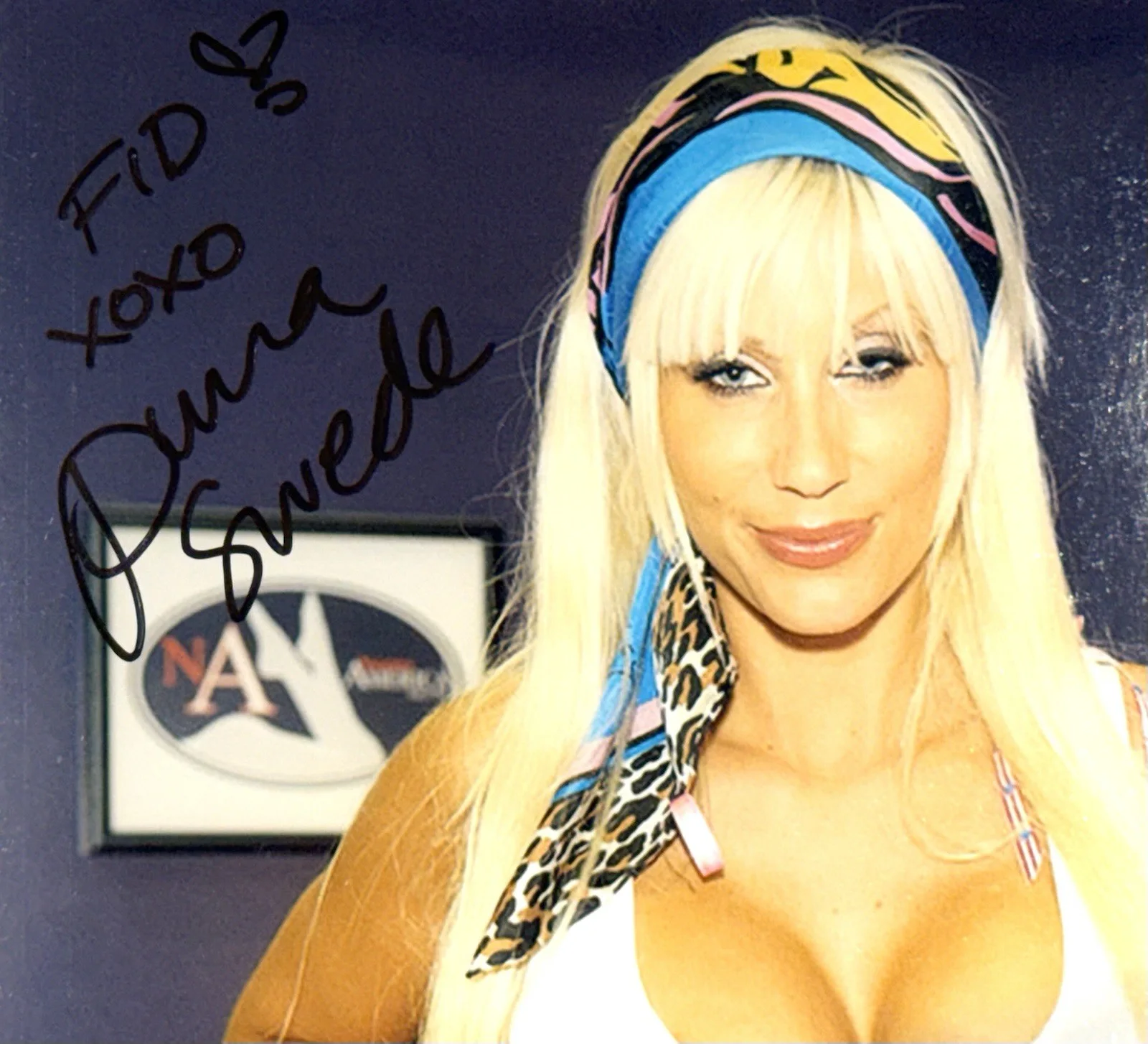 Puma Swede JSA COA Signed 8x10 PHOTO Sexy ADULT STAR AUTOGRAPH Naughty Candid, изображение 2
