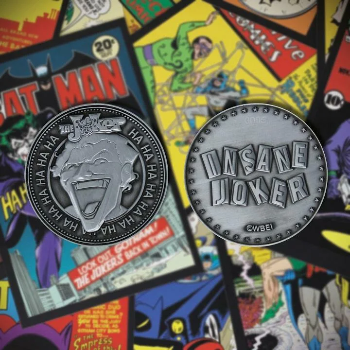 DC Joker Collectable Silver Coin Fanattik Limited Collectors Game Gift, image 3