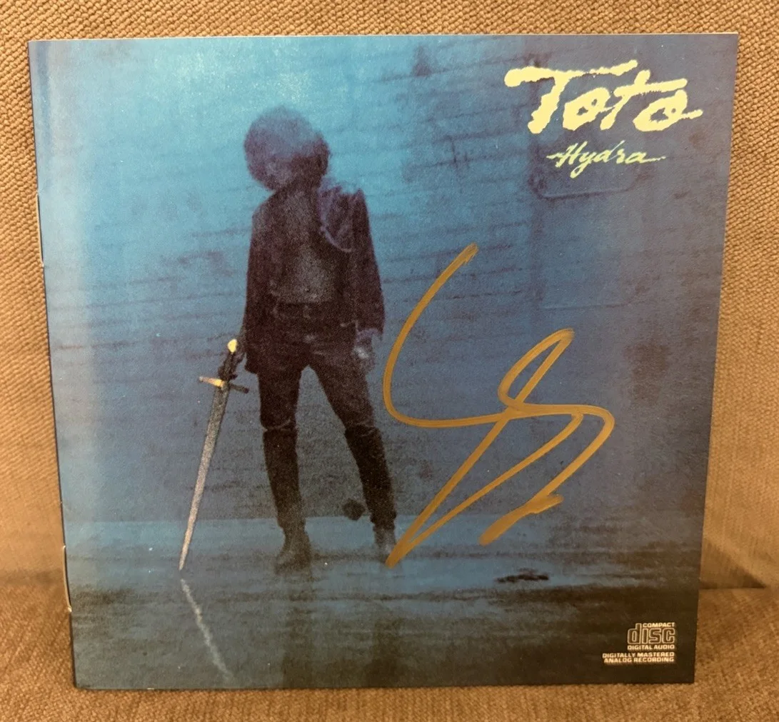 Steve Lukather Signed Toto Hydra CD Autograph Gold Marker Album Auto, image 2