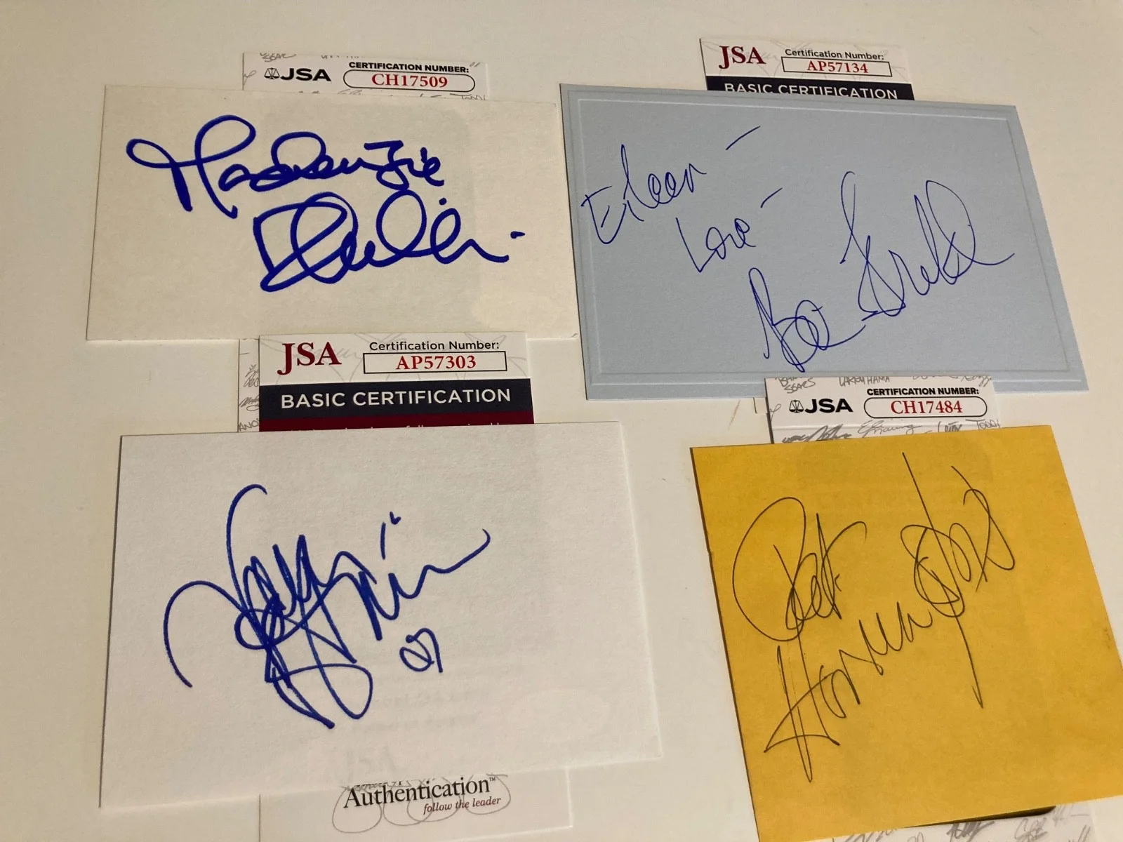 FRANKLIN HARRINGTON PHILLIPS BERTINELLI — ONE DAY AT A TIME (4) cast autographs FRANKLIN, HARRINGTON, PHILLI JSA#AP57134, image 2