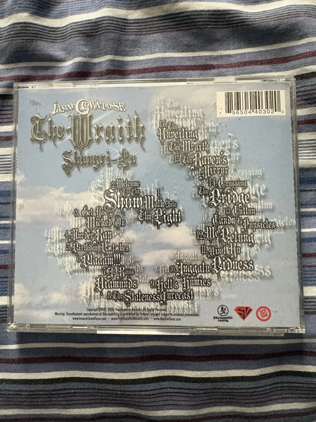 Insane Clown Posse The Wraith Shangri-La Signed Original (CASE ONLY), image 2