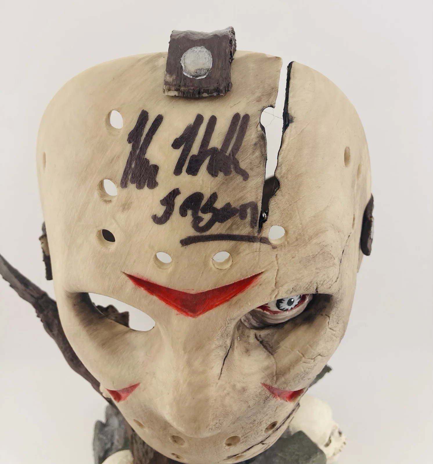 Kane Hodder — KANE HODDER Signed Jason Voorhees MASK 3D Bust Friday the 13th 9” OOAK JSA COA, изображение 2
