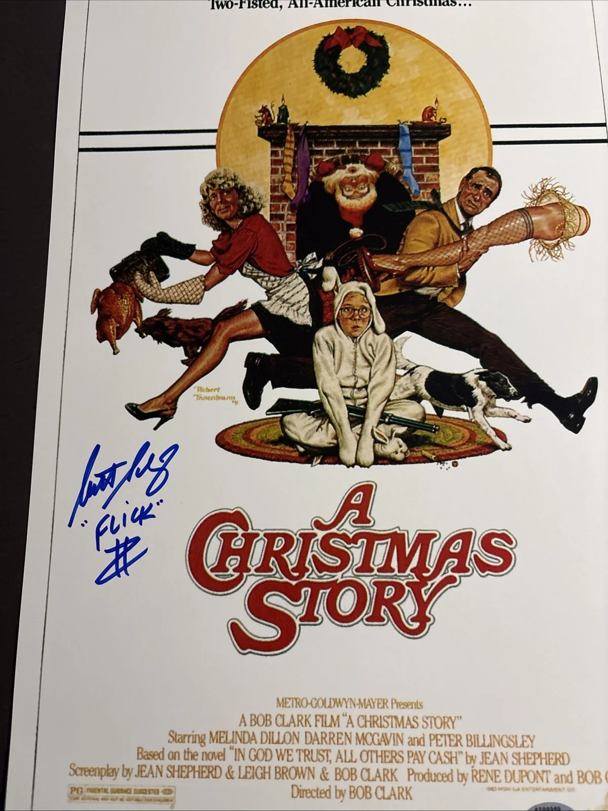 Scotty Schwartz — Scotty Schwartz Signed 11X17 A Christmas Story Movie Poster W / Flick - Schwartz, изображение 3