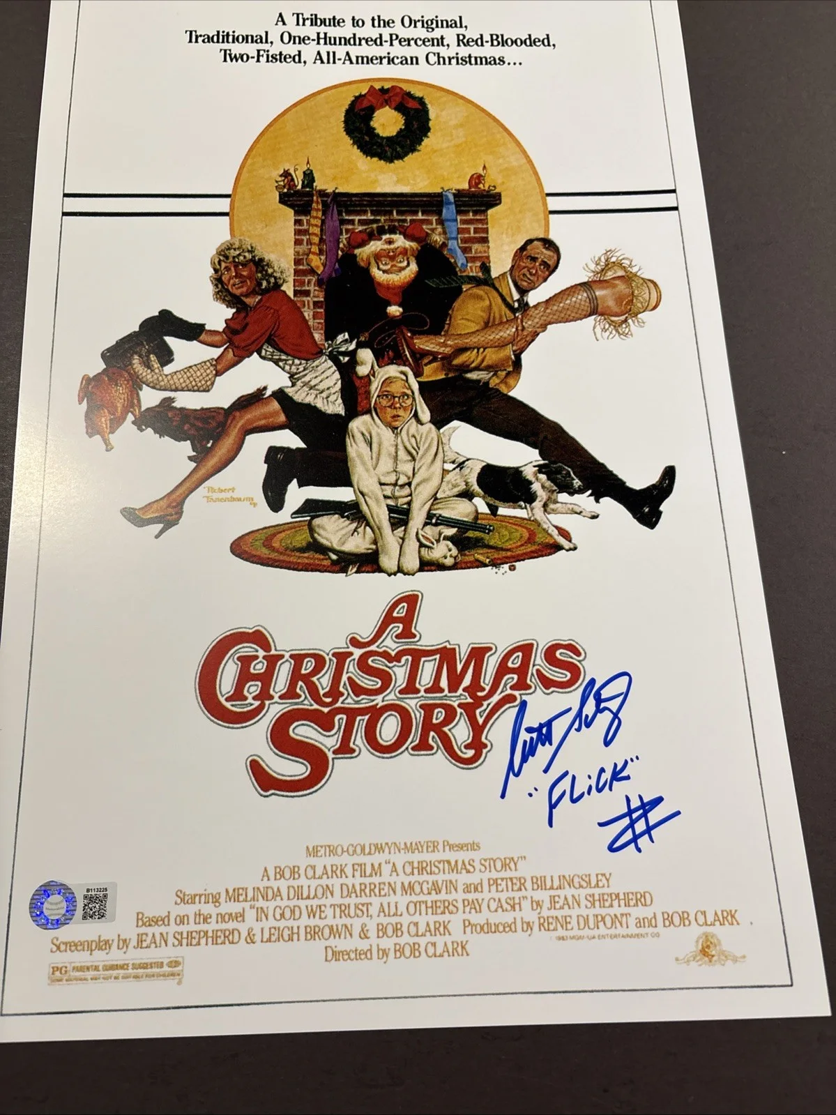 Scotty Schwartz — Scotty Schwartz Signed 11X17 A Christmas Story Movie Poster W / Flick-Schwartz, изображение 2