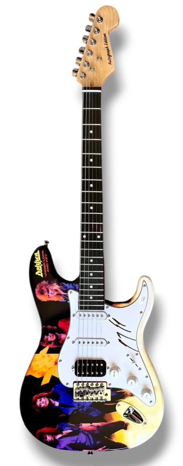 George Lynch Signed Guitar Custom Graphics JSA COA Dokken Under Lock & Key, image 3