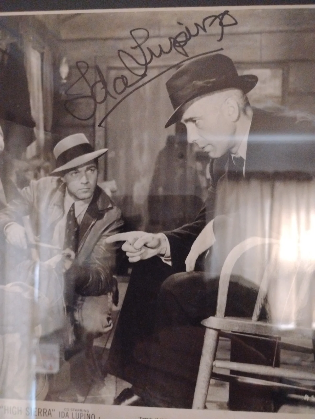 Ida Lupino — "High Sierra" Actress Ida Lupino Autograph Display, image 2